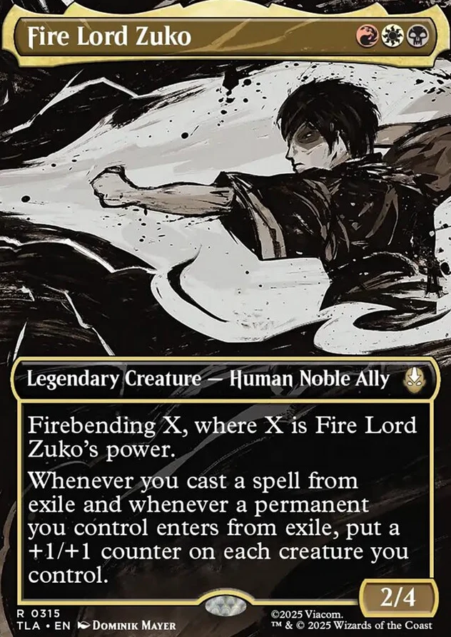 Fire Lord Zuko [ #0315 Borderless ] (TLA-R) - Image 2