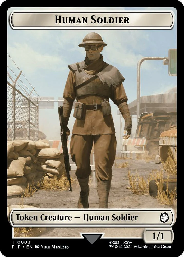 Food (0014) // Human Soldier Double-Sided Token  (PIP-T-FOIL) - Image 2