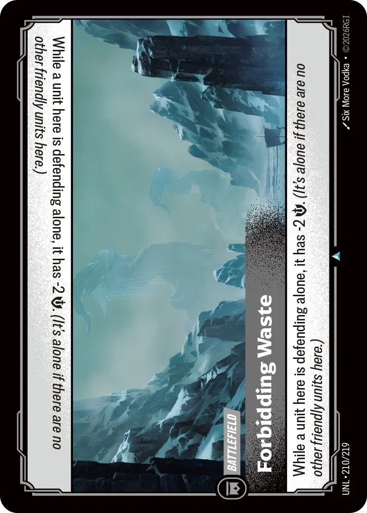 Forbidding Waste - 210/219 (UNL)  Uncommon
