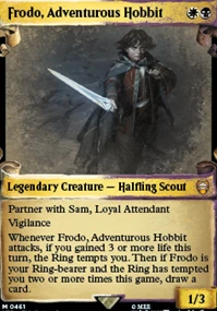 Frodo, Adventurous Hobbit [#0461 Silverfoil Holiday] (LTC-M)