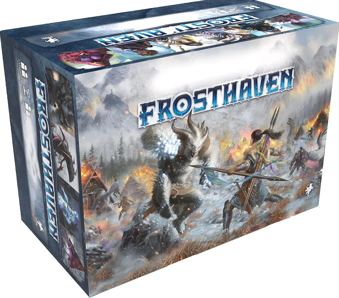 Frosthaven (Bundle) Base Game, Sleeves, Stickers, and Solo Scenarios