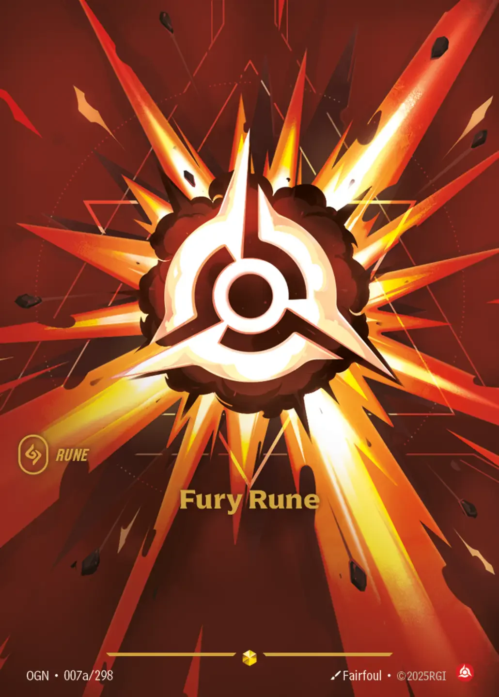 Fury Rune (Alternate Art) - 007a/298 (OGN) Showcase