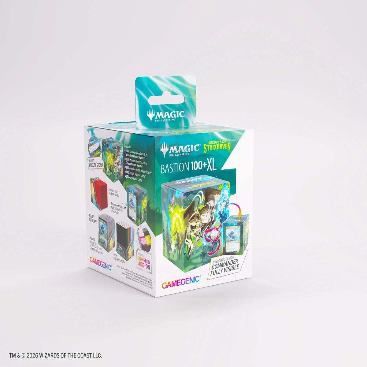 GameGenic: Deck Box - Bastion 100+ XL: MTG - Secrets of Strixhaven: Strixhaven Students