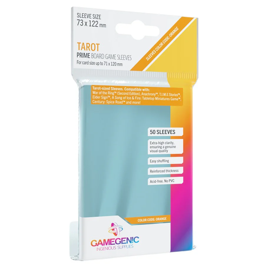 GameGenic: Prime Board Game Sleeves - Tarot (Orange 50ct) (OOP) - Image 2