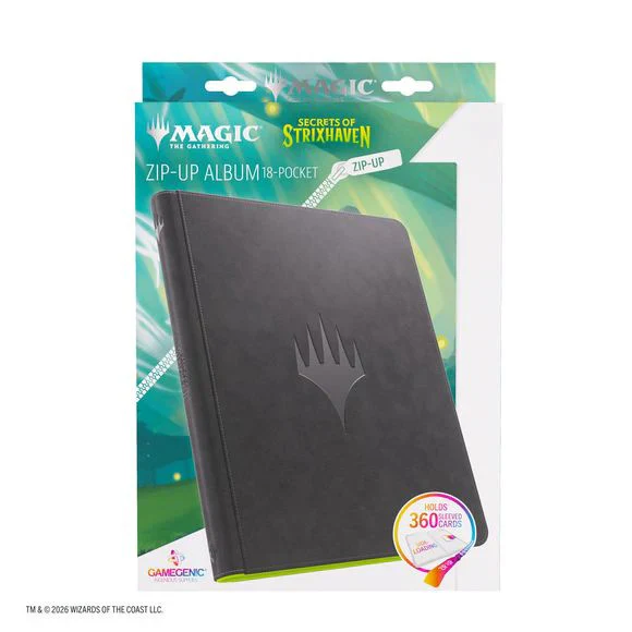 GameGenic: Zip-Up Album 18-Pocket - MTG: Secrets of Strixhaven - Black/Green