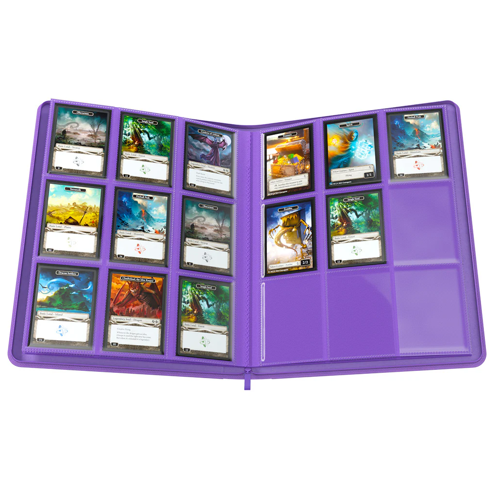 GameGenic: Zip-Up Album 18-Pocket - Purple