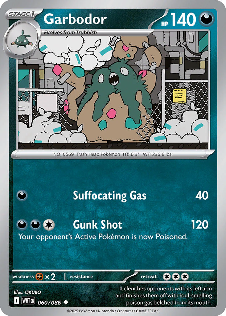 Garbodor (Poke Ball Pattern) - 060/086 (WHT) Uncommon