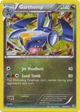 Garchomp - 91/124 (DRX) - Near Mint Cracked Ice Holofoil - Deck Exclusive