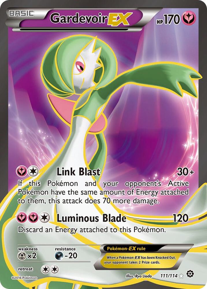 Gardevoir EX (Full Art) - 111/114 (STS) Ultra Rare Heavy Play Holofoil