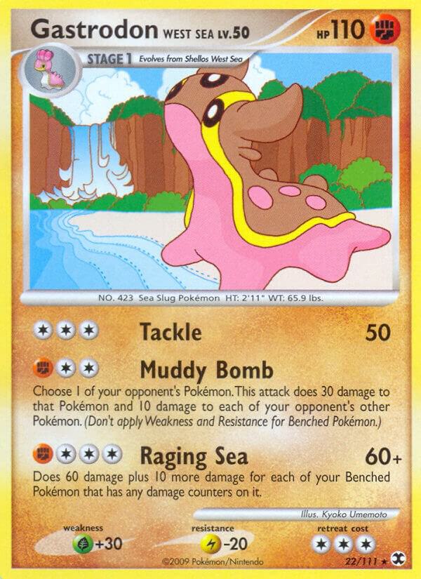 Gastrodon WEST SEA LV.50 - 022/111 (RR) Rare - Light Play - Normal