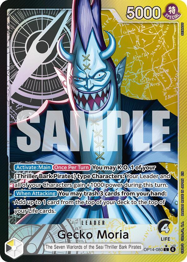 Gecko Moria (Alternate Art) (OP14-080)
