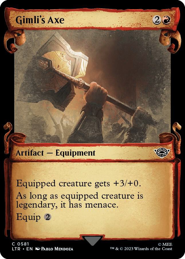 Gimli's Axe [#0581 Showcase Scrolls] (LTR-C-Foil)