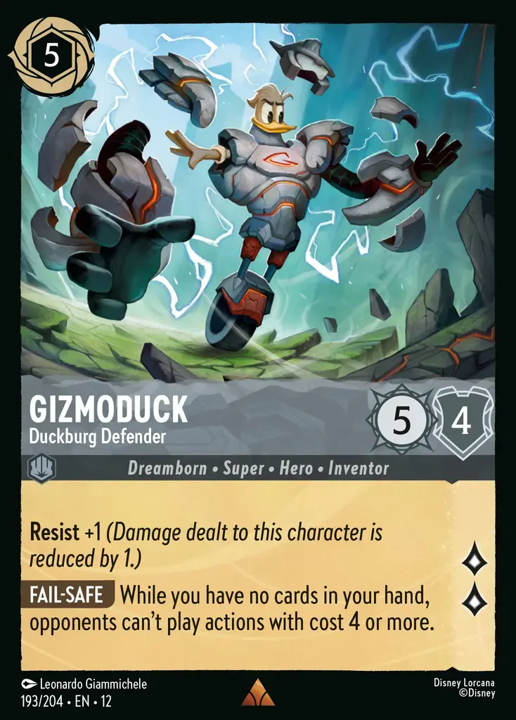 Gizmoduck - Duckburg Defender (Wilds Unknown - 193/204) Rare