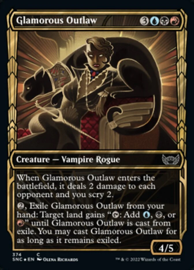 Glamorous Outlaw [ #374 Gilded Foil ] (SNC-C)