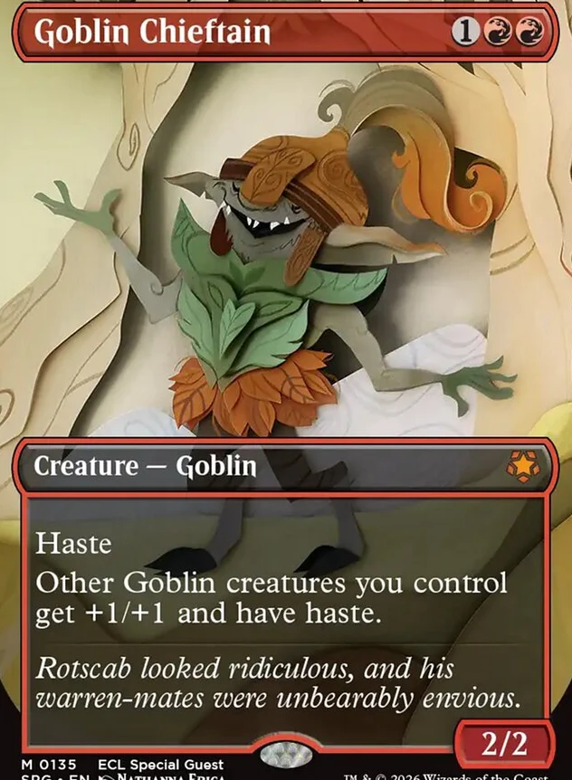 Goblin Chieftain [ #0135 Borderless ] (SPG-M)