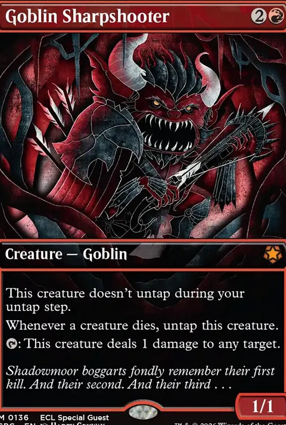 Goblin Sharpshooter [ #0136 Borderless ] (SPG-M) - Image 2