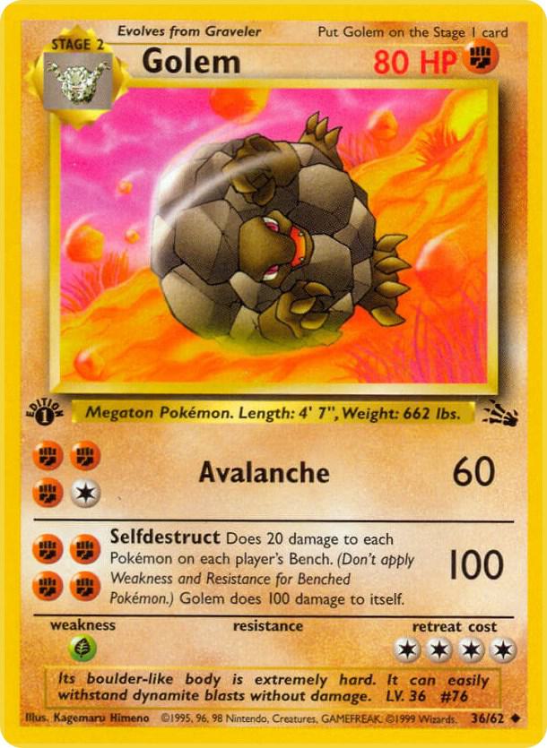Golem - 36/62 (FO) Uncommon - Light Play 1st Edition