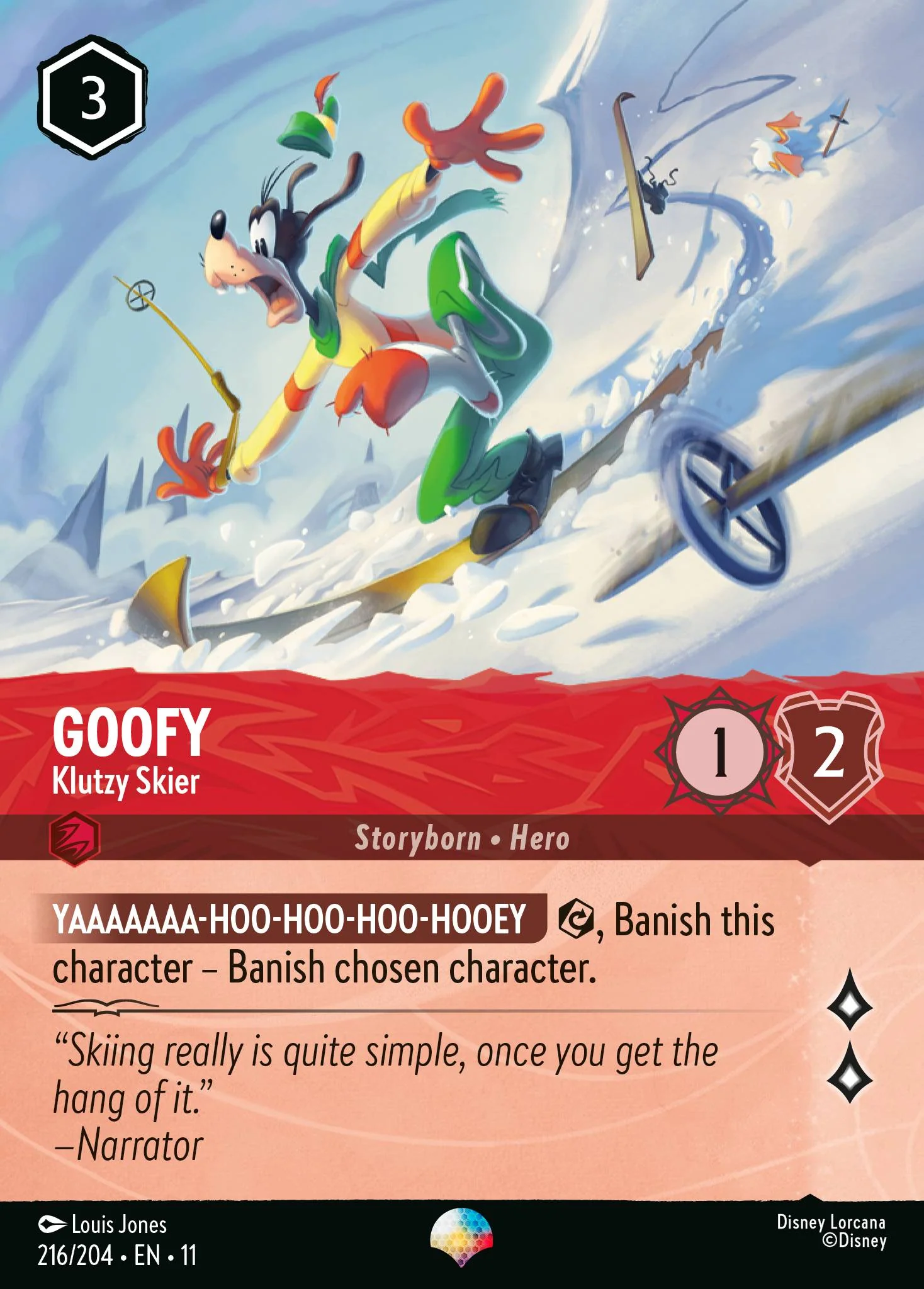 Goofy - Klutzy Skier  (216/204 - Winterspell)  Epic