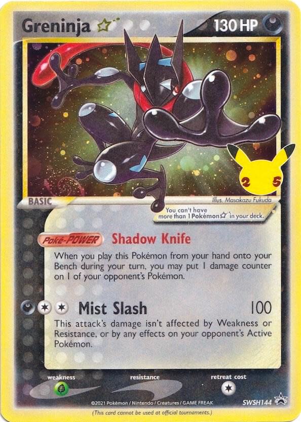 Greninja Star - SWSH144 (CLB) Celebrations - Damaged Holofoil