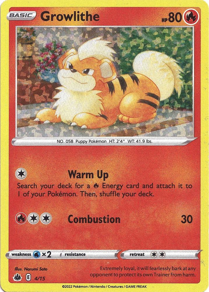 Growlithe - 04/15 (M22) Promo - Near Mint Holofoil