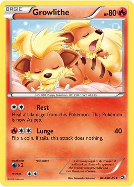 Growlithe - RC4/RC25 (LTR) Uncommon - Near Mint Holofoil