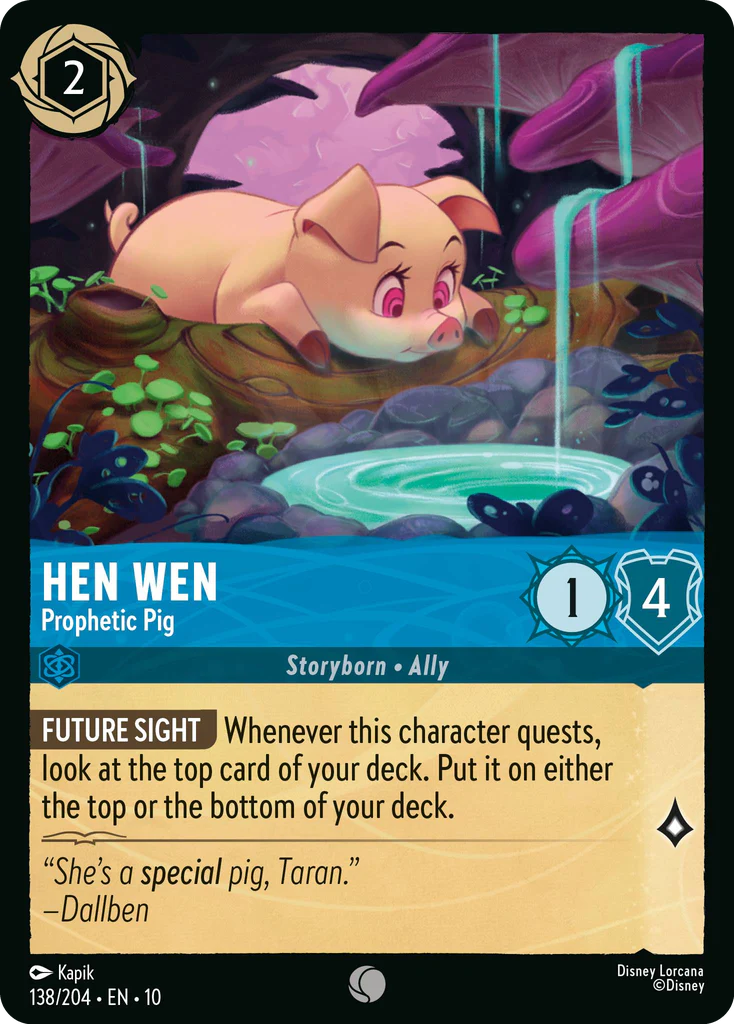 Hen Wen - Prophetic Pig (138/204 - Whispers in the Well) Common