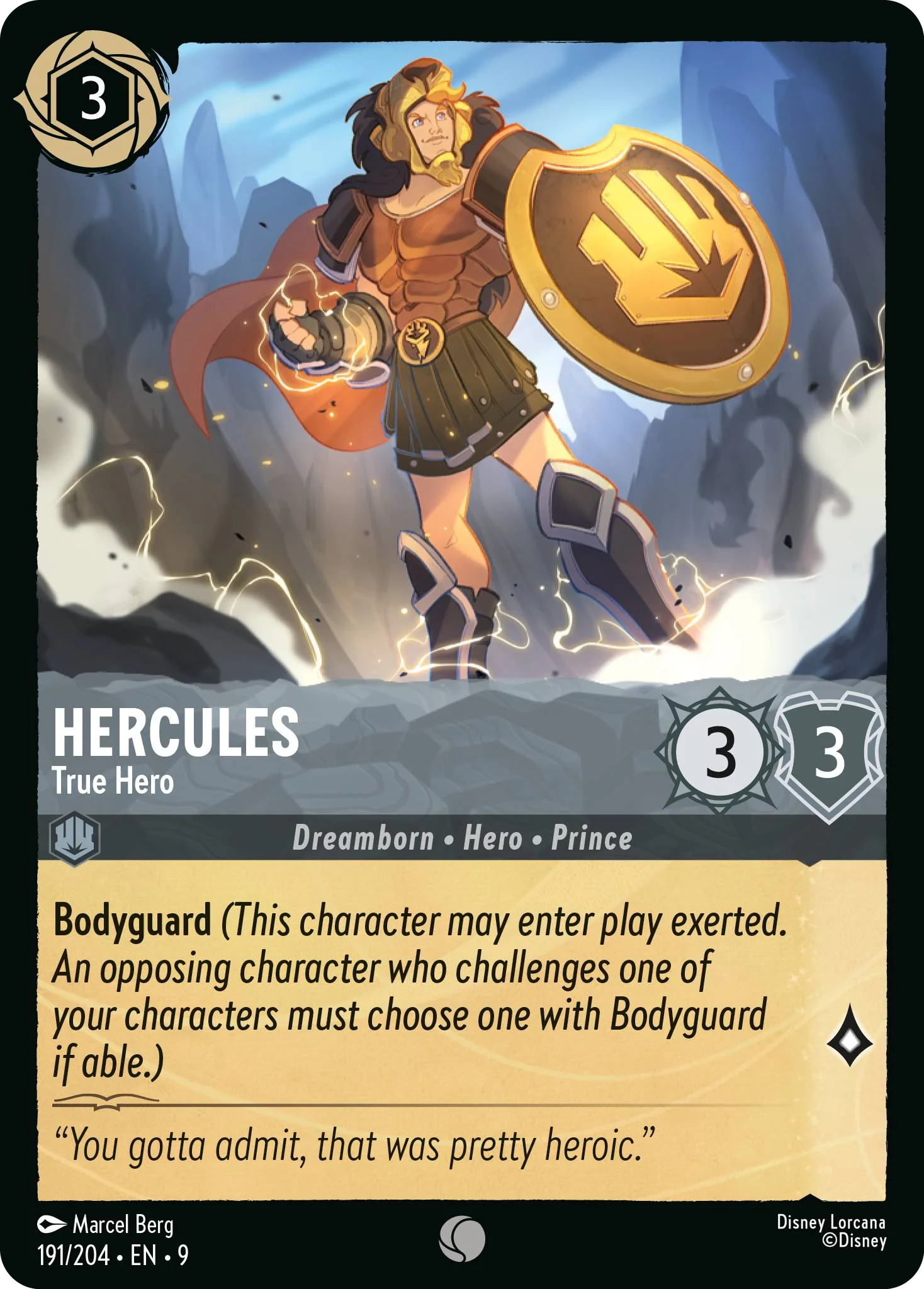 Hercules - True Hero (Fabled - 191/204)  Common