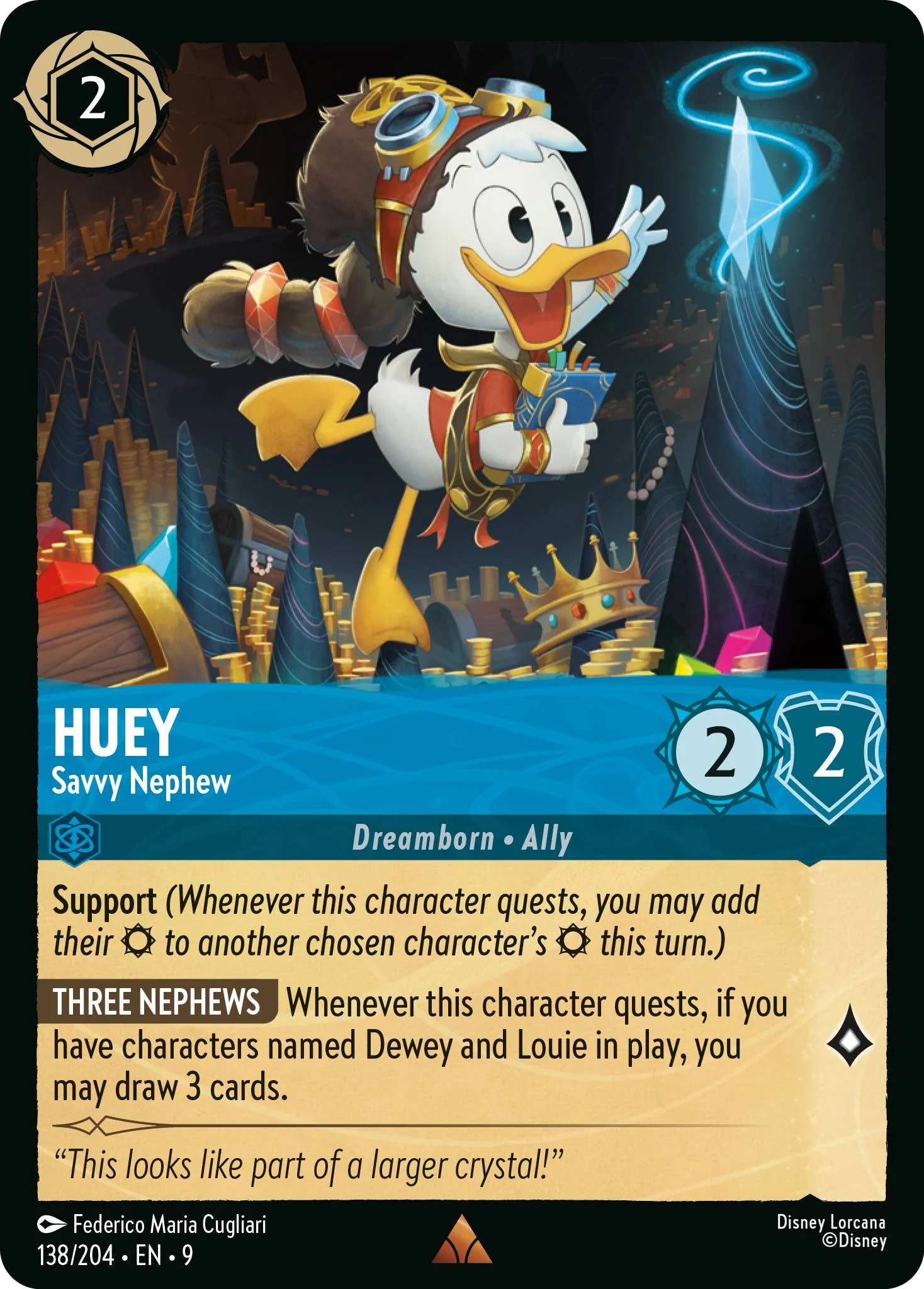 Huey - Savvy Nephew (Fabled - 138/204)  Rare