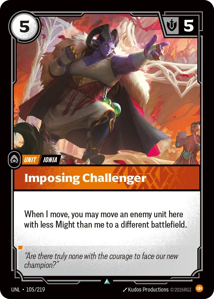 Imposing Challenger - 105/219 (UNL)  Uncommon