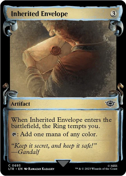 Inherited Envelope [#0693 Showcase Scrolls] (LTR-C-FOIL)