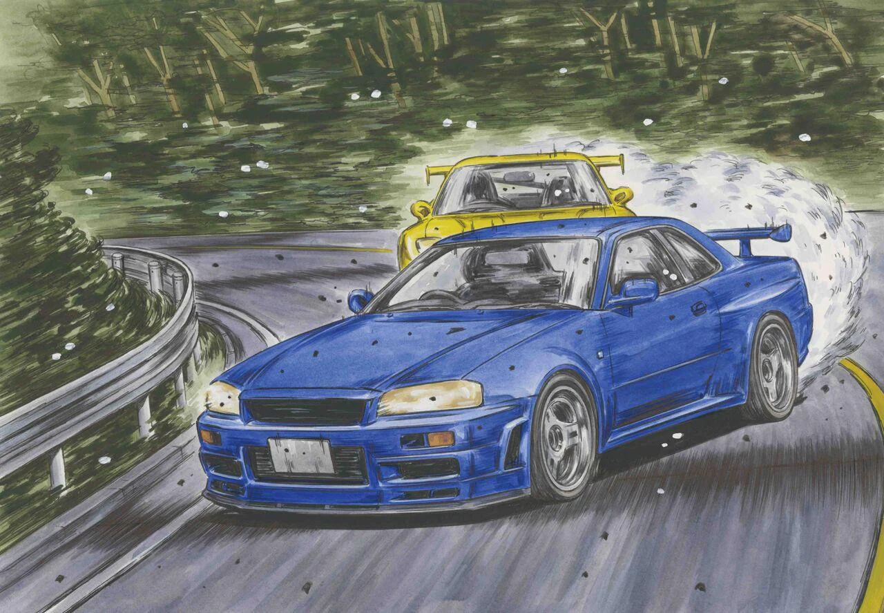 Initial D: Skyline GT-R (BNR34) Kozo Hoshino Model Kit