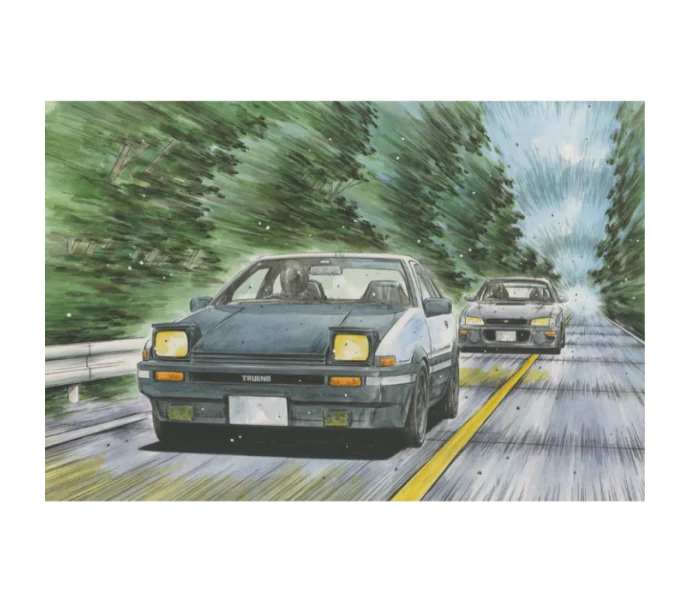 Initial D: Treno AE86 Carbon Bonnet Takumi Fujiwara Model Kit