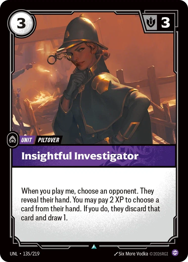 Insightful Investigator - 135/219 (UNL)  Uncommon