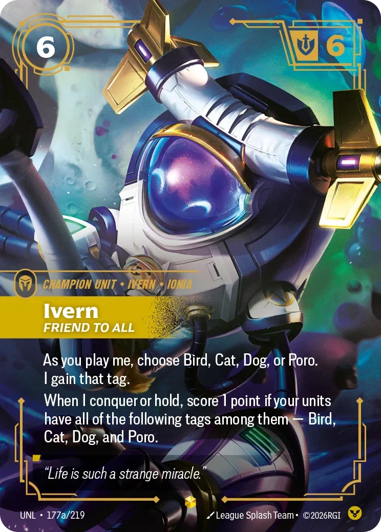 Ivern - Friend to All (Alternate Art) - 177a/219 (UNL)  Showcase
