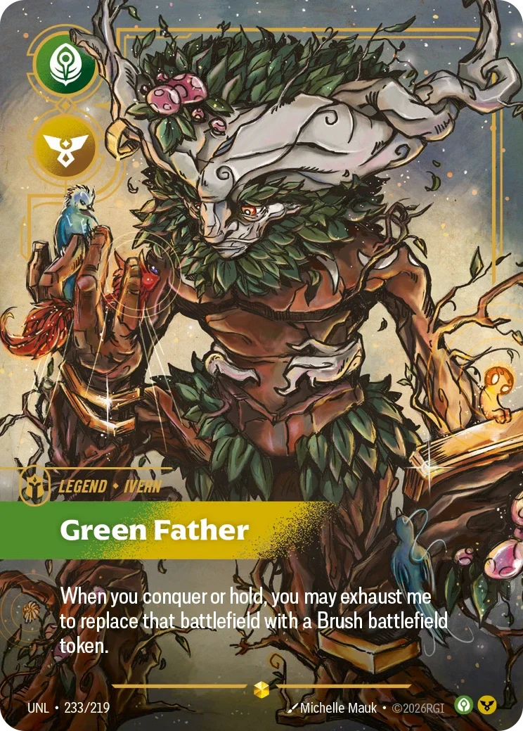 Ivern - Green Father (Overnumbered) - 233/219 (UNL)  Showcase