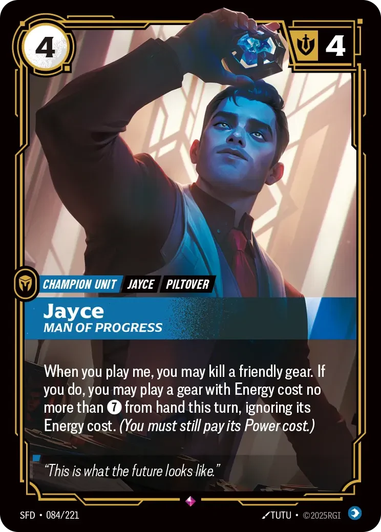 Jayce - Man of Progress - 084/221 (SFD) Rare