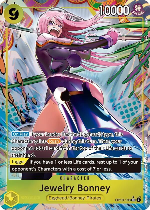 Jewelry Bonney (Alternate Art)- Carrying On His Will (OP13-108)