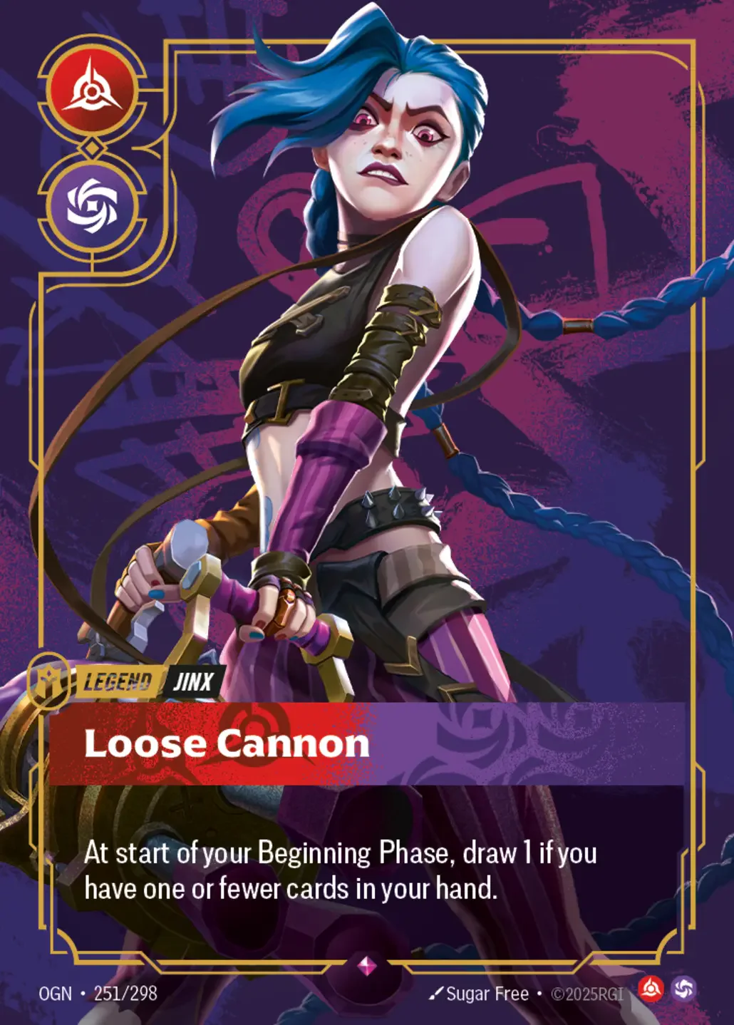 Jinx - Loose Cannon - 251/298 (OGN) Rare