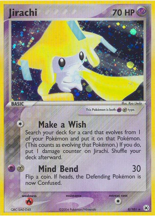 Jirachi - 8/101 (HL) Holofoil Rare - Moderate Play