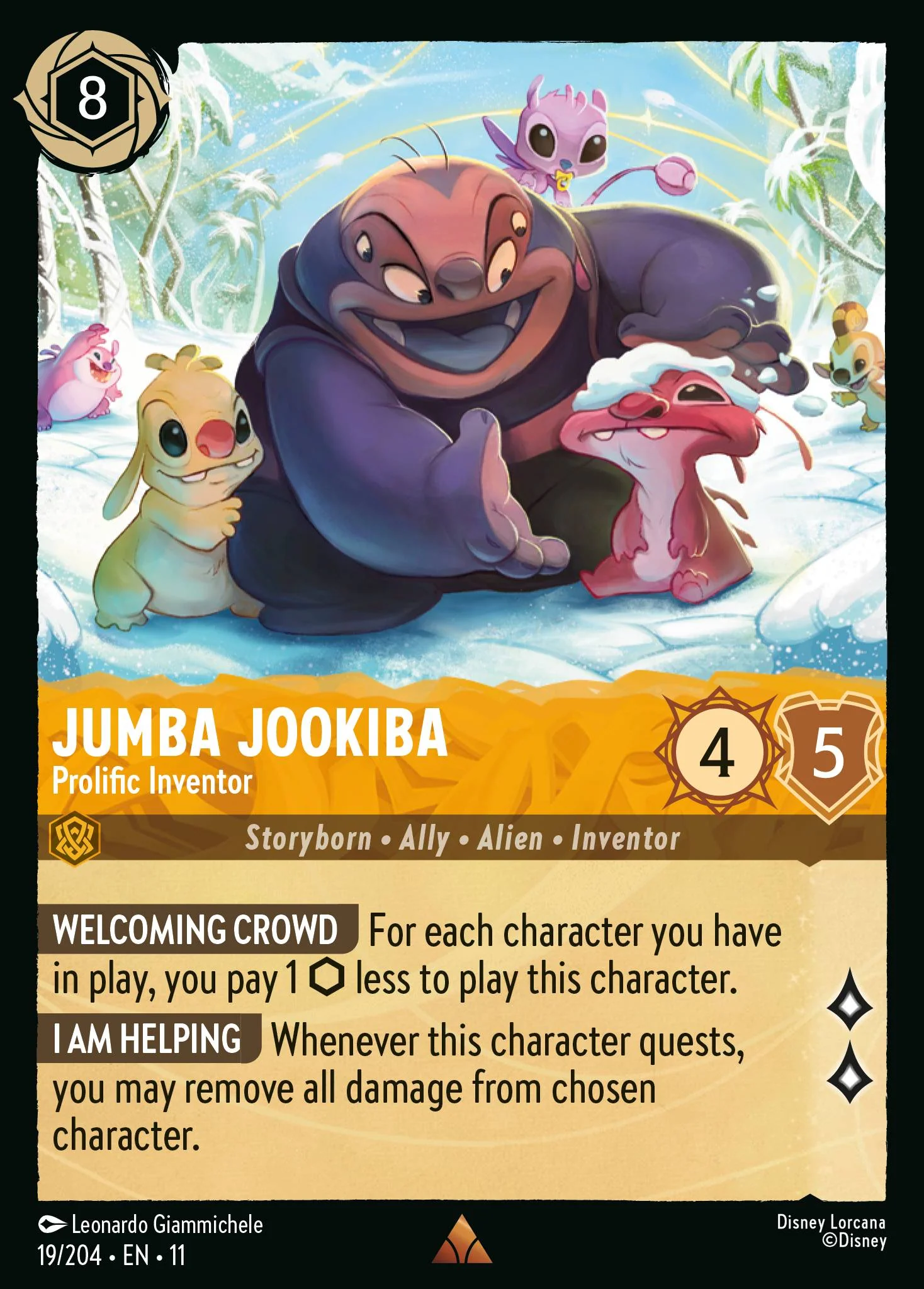 Jumba Jookiba - Prolific Inventor (019/204 - Winterspell)  Rare