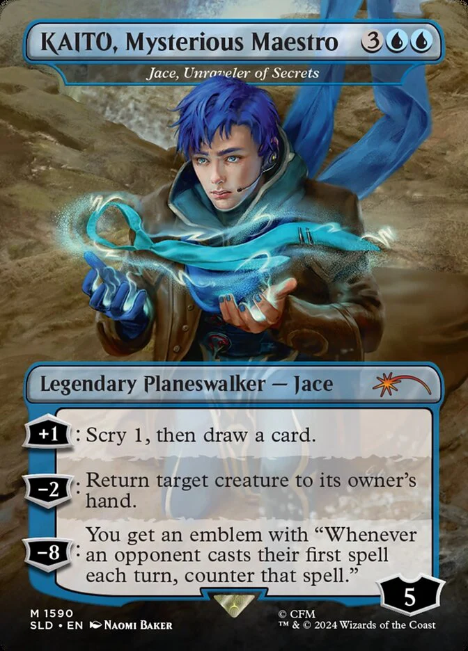 KAITO, Mysterious Maestro - Jace, Unraveler of Secrets [#1590] (SLD-M-FOIL)