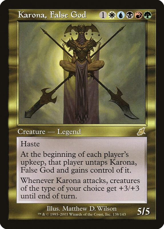 Karona, False God (SCG-R) Moderate Play