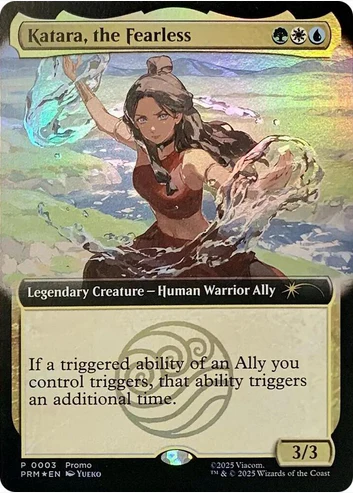 Katara, the Fearless [ #0003 ] (PRM-R) Foil Light Play