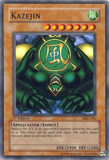 Kazejin (MRD-026) Super Rare - Moderate Play 1st Edition