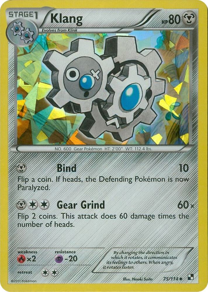 Klang - 75/114 (PR) Promo - Near Mint - Cracked Ice Holo