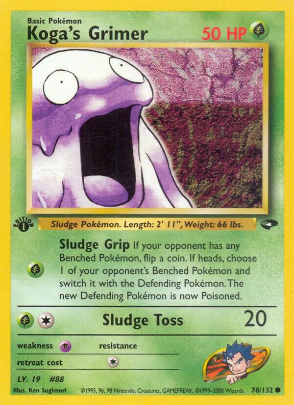 Koga's Grimer - 078/132 (G2) Uncommon - Near Mint 1st Edition