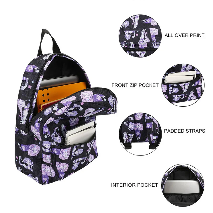 KPop Demon Hunters Huntrix 16 1/2-Inch Backpack - Image 3
