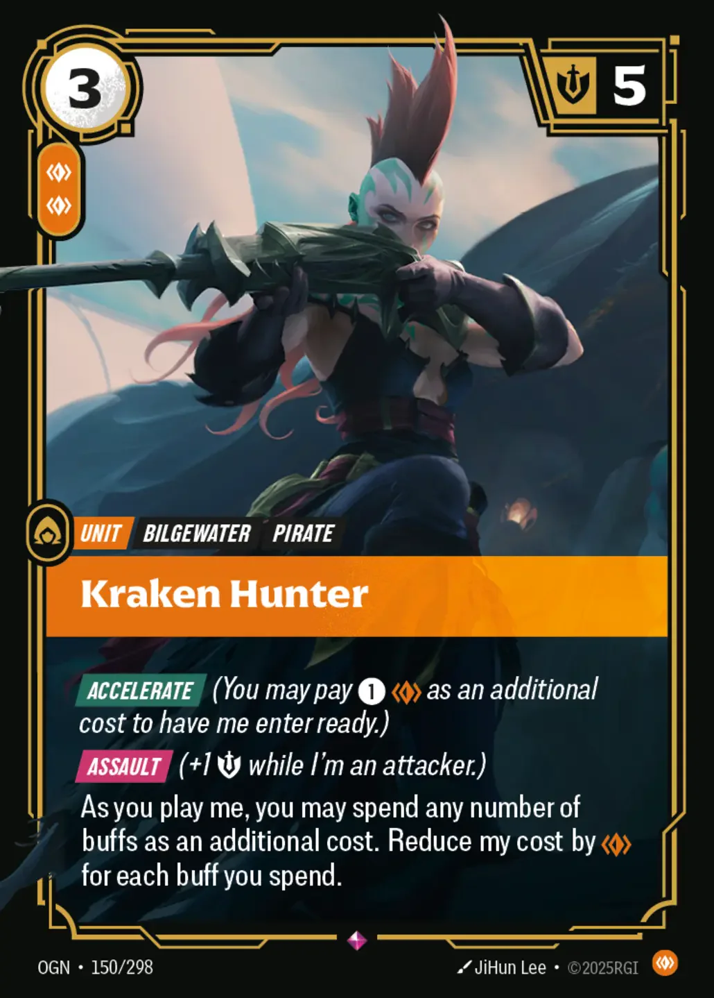 Kraken Hunter - 150/298 (OGN) Rare