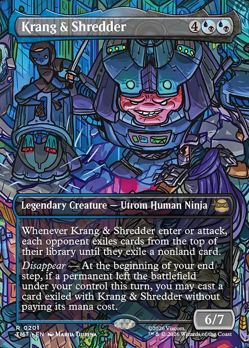 Krang & Shredder [ #0201 Scene Borderless ] (TMT-R)