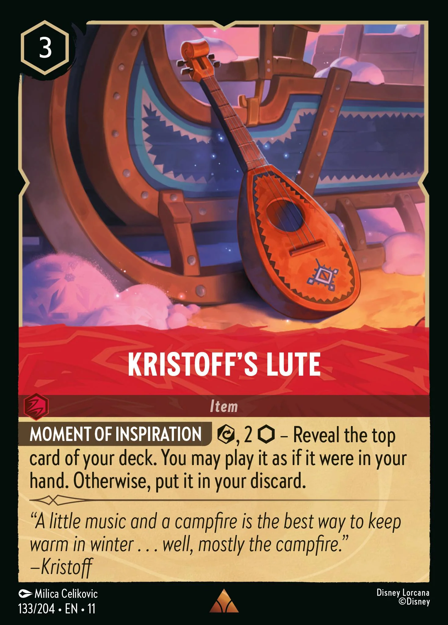 Kristoff's Lute (133/204 - Winterspell)  Rare
